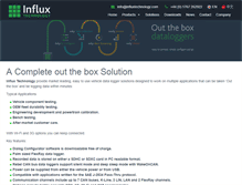 Tablet Screenshot of influxtechnology.com
